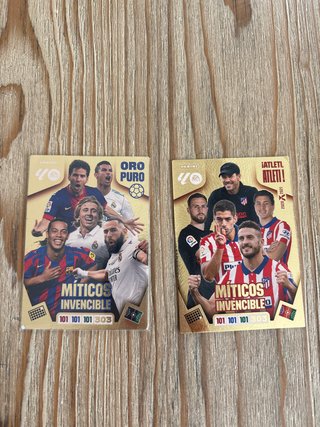 Pack 2 Cromos Adrenalyn Míticos Invencibles