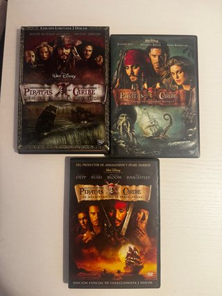 Trilogía Piratas del Caribe DVD