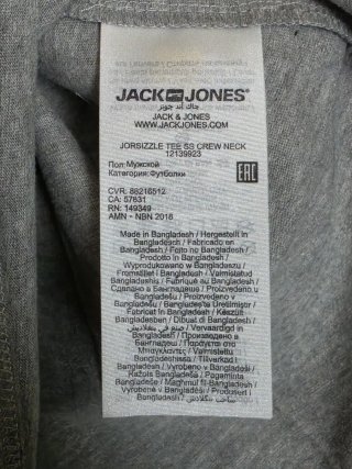 Camiseta Jack & Jones gris nueva