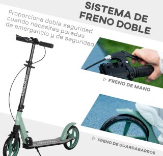 Patín Plegable Adulto/Niño Verde
