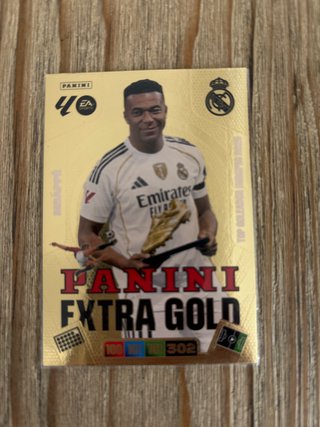 Mbappé Panini Extra Gold Tarjeta Fútbol