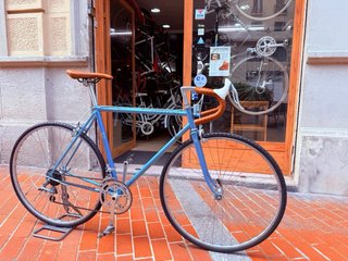 Bicicleta Vintage Carretera Peugeot Azul