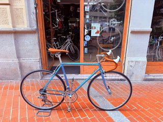 Bicicleta Vintage Carretera Peugeot Azul