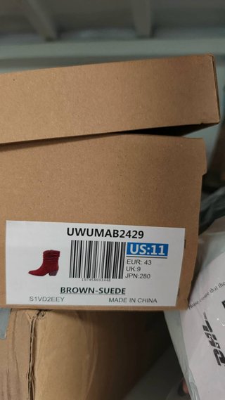Botines Marrón Tacón Mujer Talla 43