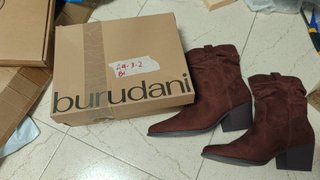 Botines Marrón Tacón Mujer Talla 43