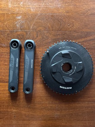 Plato Rotor 52/36 110BCD CNC y bielas Vegast 170mm