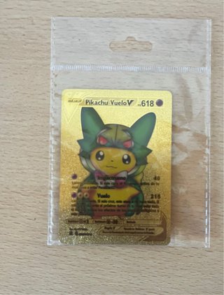Carta Pokémon Pikachu Vuelo Dorada 618