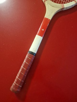 Raqueta Tenis Madera Antigua Vintage