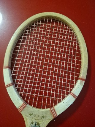 Raqueta Tenis Madera Antigua Vintage
