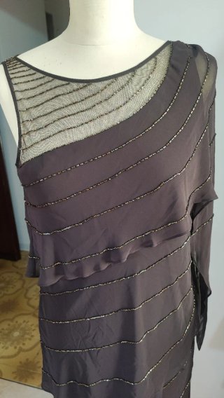 Abito Bagatelle con stola,per cerimonia taglia 44