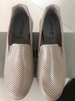Zapatos Alfonsos Beige/Perforados