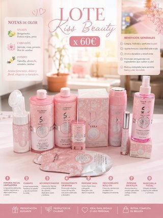 Lote Kiss Beauty Perfume y Cosmética
