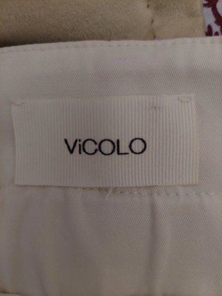 Gonna Vicolo panna bottoni e cintura L
