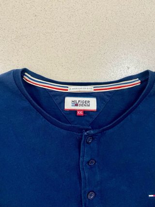Camisa manga larga Tommy Hilfiger azul