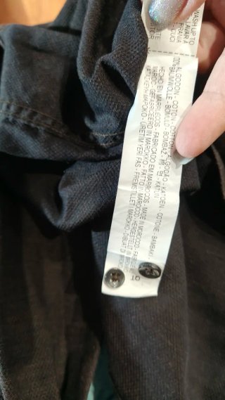 Camisa Zara Hombre Cuello Mao Marrón Talla M