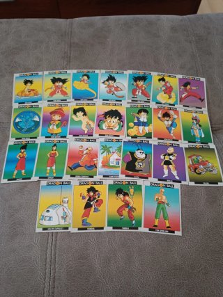 25 Cartas Dragon Ball 1992 Diferentes