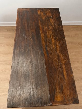 Cómoda antigua de madera maciza con 4 cajones gran