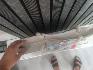 Bolso de playa y monedero elefante