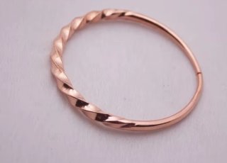 Pulsera Cobre 99,99% Diseño Pluma