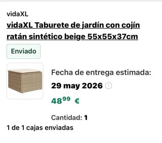 Conjunto Muebles Jardín Rinconera Mesa Cristal