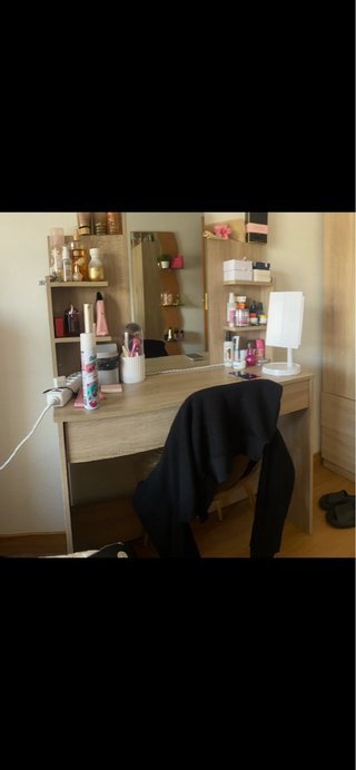Tocador de maquillaje madera