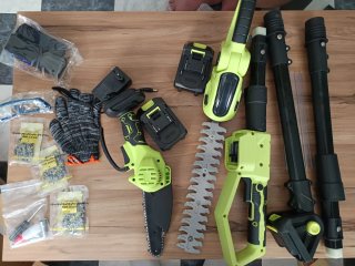 Motosega e tagliasiepi 4 in 1 a batteria nuovo
