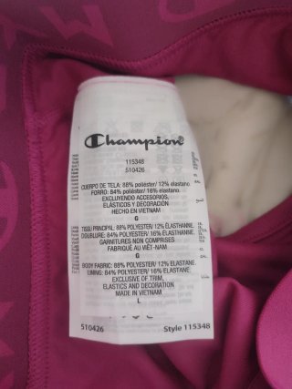 Reggiseno sportivo Champion rosa