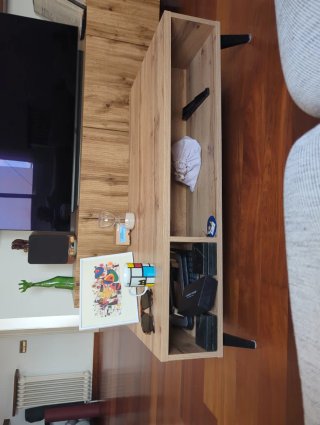 Mesa de centro de madera 110x60x32 cm