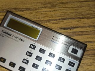 CALCULADORA CASIO CARD-TIME ST-24
