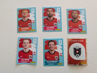 6 cromos Panini Mundial Austria 2026