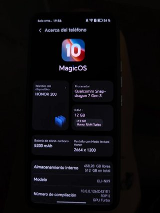 Honor 200 Negro Casi Nuevo  Con fundas incluidas