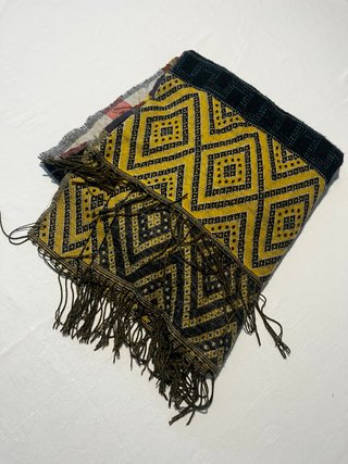 Chal/Poncho elegante lana multicolor