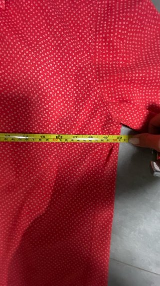 Camisa Slim Hombre Roja Lunares