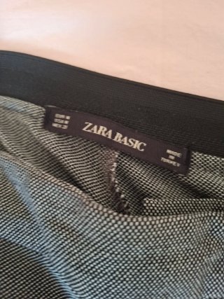 Pantaloni Zara grigi con banda laterale