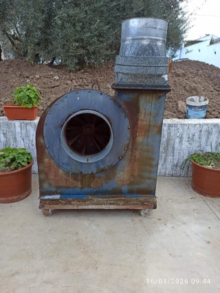 Ventilador industrial hierro y chapa galvanizada