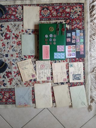 Lotto Terzo Reich francobolli e monete