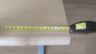 Mesa de oficina madera y metal