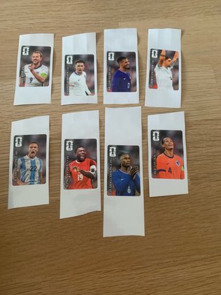 Lote 8 cromos Panini Coca-Cola Mundial