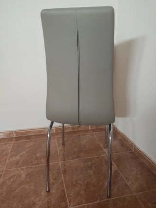 Juego 6 Sillas Comedor Beige