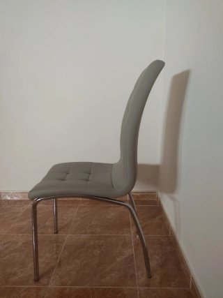 Juego 6 Sillas Comedor Beige