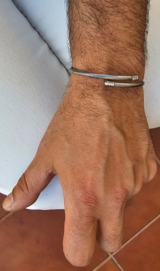 Bracciale in acciaio inossidabile da uomo