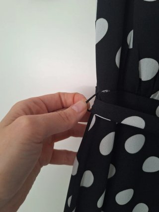 Vestido largo lunares