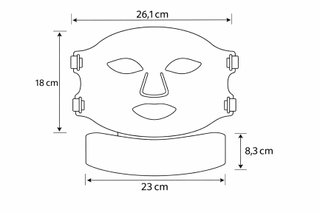 Mascarilla LED Facial y Cuello 7 Colores