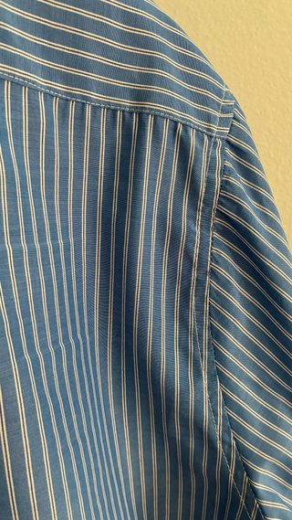 Camisa Vintage Rayas Azules