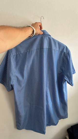 Camisa Vintage Rayas Azules