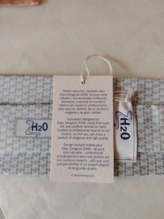 Corbata H2O Seda 100% Hecha a Mano