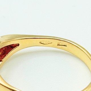 Anillo Diseño Central de oro 18k, 2.81 g, T-16.