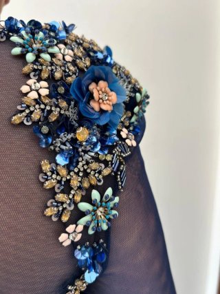 Vestido fiesta Aire Barcelona azul