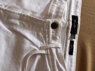 Pantalones Massimo Dutti Blanco.