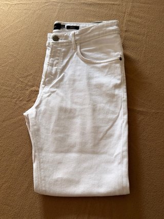 Pantalones Massimo Dutti Blanco.
